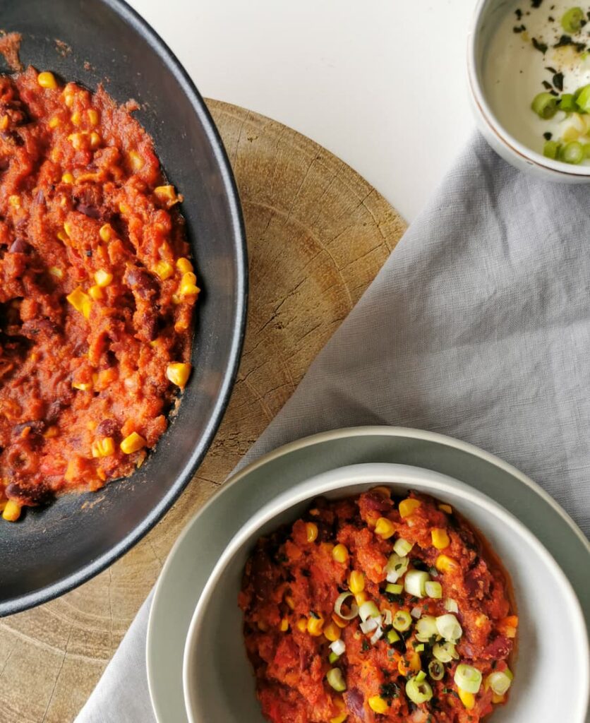 Veganes Chili sin Carne - Vegetarisch Leicht